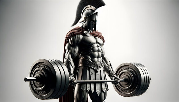 Spartaner hebt schweres Gewicht