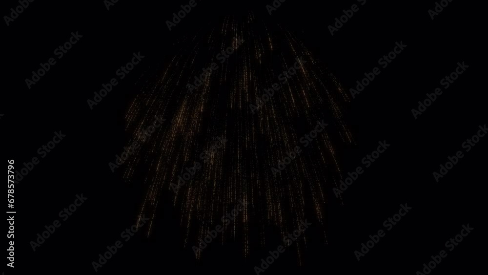 Wall mural firework explosion on alpha channel. element stock motion graphics of firework place on footage or b