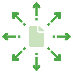illustration of a icon document integration