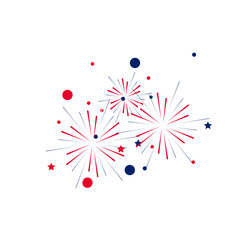Fireworks celebrate Australia's Independence Day. Mealistic and detailed of a spectacular fireworks, colorful, bright, festive, celebration, independence day, new year, christmas, diwali, eid
