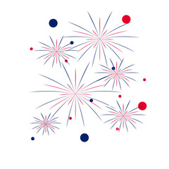 Fireworks celebrate Australia's Independence Day. Mealistic and detailed of a spectacular fireworks, colorful, bright, festive, celebration, independence day, new year, christmas, diwali, eid