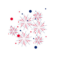 Fireworks celebrate Australia's Independence Day. Mealistic and detailed of a spectacular fireworks, colorful, bright, festive, celebration, independence day, new year, christmas, diwali, eid