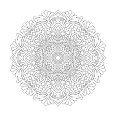 Mandala sacred joy adult coloring book page for kdp book interior