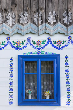 Zalipie - Polish colourful village, traditional folk culture, Poland