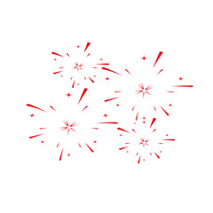 Fireworks celebrate Hong Kong's National Day. White and red fireworks. Beautiful and detailed spectacular fireworks, colorful, bright, festive, celebration, independence day, new year, christmas.