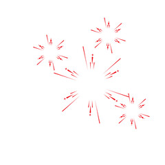 Fireworks celebrate Hong Kong's National Day. White and red fireworks. Beautiful and detailed spectacular fireworks, colorful, bright, festive, celebration, independence day, new year, christmas.