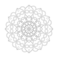 Celtic mandala cosmic harmony coloring book page for kdp book interior.
