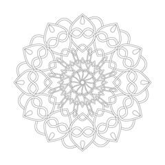 Celtic mandala cosmic harmony coloring book page for kdp book interior.