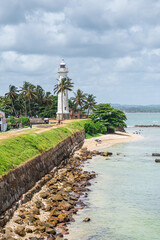 Fototapeta na wymiar street view of galle city, sri lanka