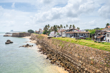 street view of galle city, sri lanka