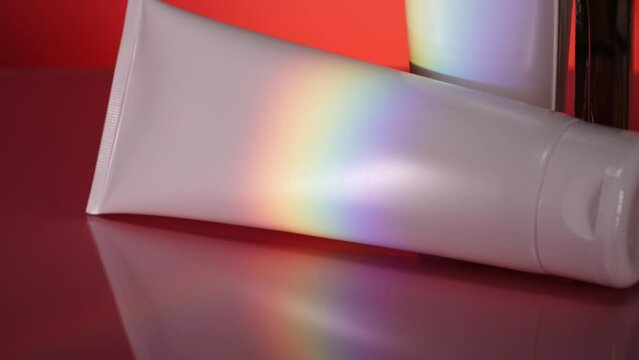 Cosmetic products studio packshot