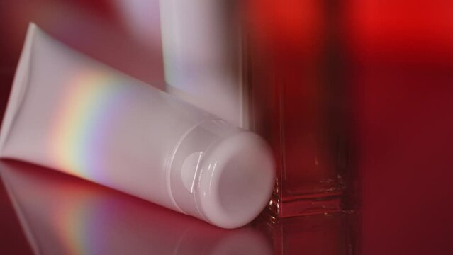 Cosmetic products studio packshot