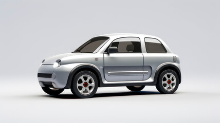 Fototapeta premium Car isolated, car type in modern style, banner composition.