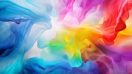 Colorful Abstract Background with Swirling Rainbow Colors and Light Bursts - A Vibrant Expression of Creativity and Innovation