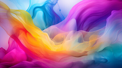 Fototapeta na wymiar Colorful Abstract Background with Swirling Rainbow Colors and Light Bursts - A Vibrant Expression of Creativity and Innovation