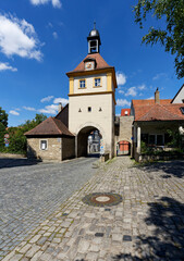 Historische Altstadt von Sommerhausen am Main, Landkreis Würzburg, Franken, Unterfranken, Bayern,...