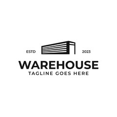 Warehouse Industry Logo Design Concept Vector Illustration Symbol Icon