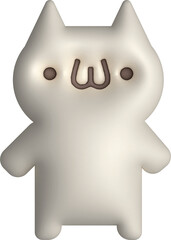3d small cute cat