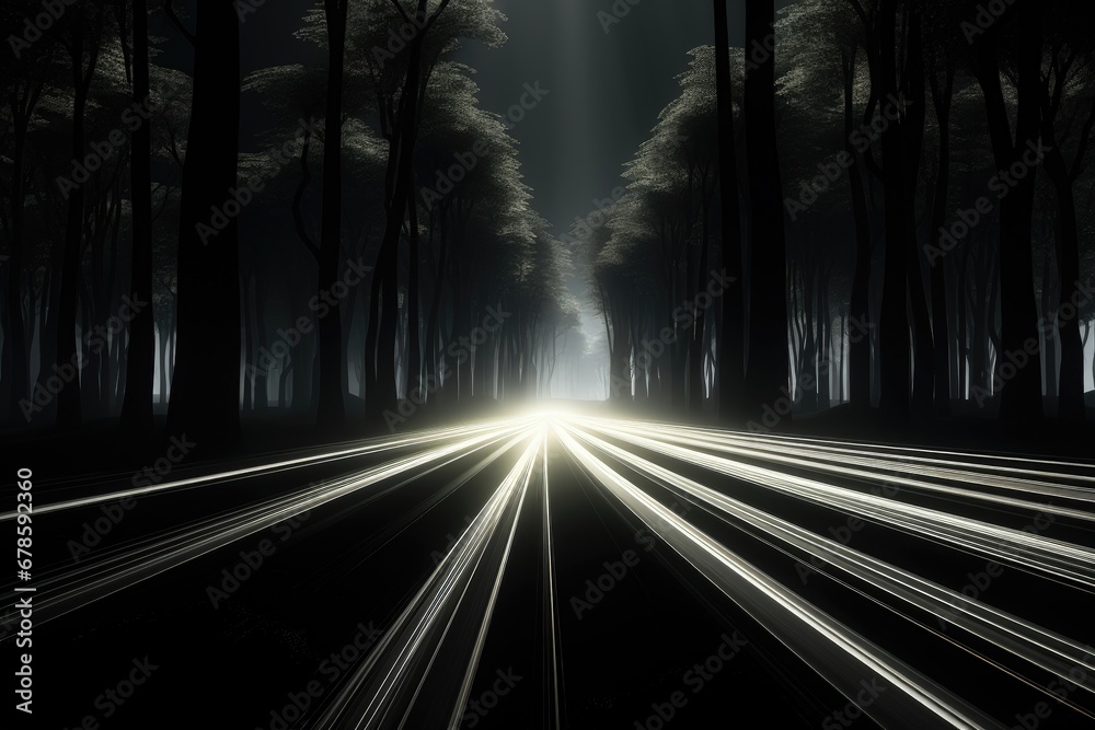 Wall mural an abstract wallpaper with a sci-fi, futuristic atmosphere, creating a dynamic composition that blen