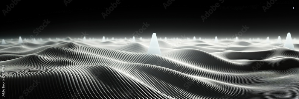 Canvas Prints an abstract wallpaper with a black background, in a wide format, creating a composition that seamles