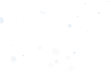 Bokeh of white snow on  transparent background. Falling snowflakes on png, isolated for post production and overlay in graphic editor.