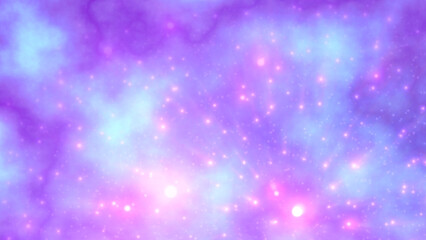 Soft pink light blue lilac purple pastel rainbow background 8K 16:9, copy space. Shiny splashes on ethereal gradient. Watercolor paint texture. Unicorn fantasy. Glowing particles, rays, beams, bokeh