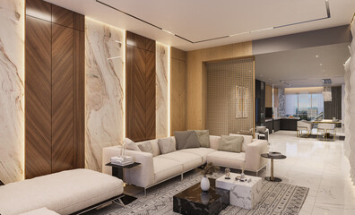 Fototapeta na wymiar 5 Luxurious Living Room Furniture Pieces for Ultimate Comfort