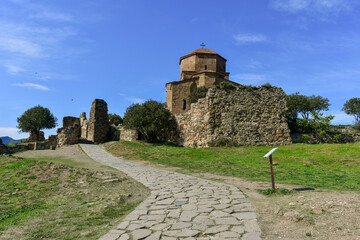 Jvari Monastery is the georgian orthodox monastery located near Mtskheta, Georgia © ako-photography