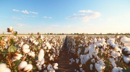 September Cotton Crop in Central Alexandria, Louisiana