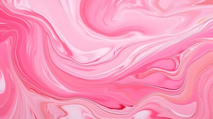Luxurious pink oil paint liquid fluid marbling flow effect. Luxurious Liquid marble texture. marble texture. Generative Ai.