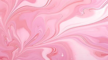 Luxurious pink oil paint liquid fluid marbling flow effect. Luxurious Liquid marble texture. marble...