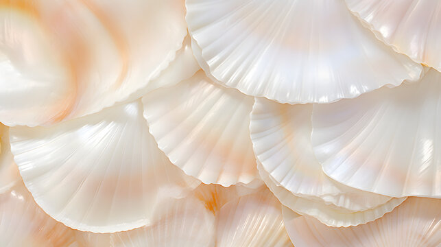 luxury nacre seashell background texture. Generative Ai.