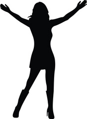 girl worship arms open flat vector illustration
Vector illustration of a girl spread her arms
