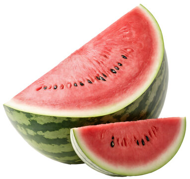 watermelon slice isolated on transparent background PNG