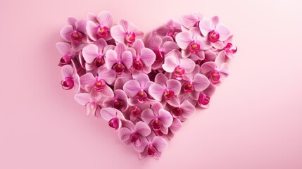 Obraz premium Valentine's Day heart-shaped copy space background