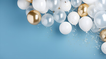 Festive background with balloons for the holiday