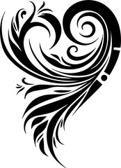 Fototapeta premium feather heart 