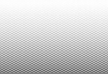 Halftone pattern Disappearing effect Long fade out Black and white. 