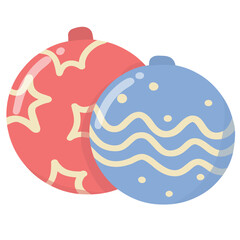 Christmas Ball, Party Ball Illustration