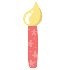 Burning candle illustration