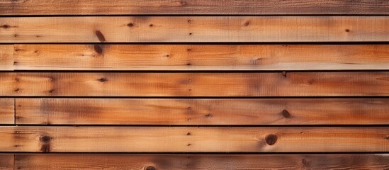 Obraz premium Wooden fence panels in close up view