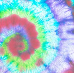 Psychedelic Flower Tie Dye Texture.  Dyed Swirl