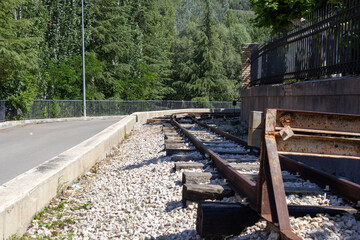 Train track of the Utrillas mining museum