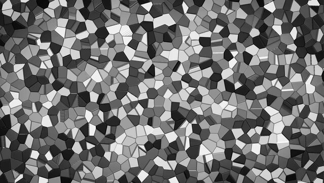 Animated Black and White Cell Tiles Background (Customizable)