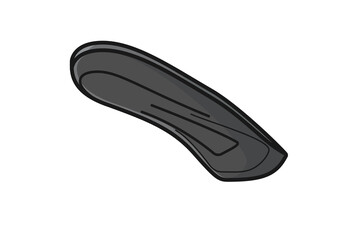 Comfortable Orthotics Shoe Insole Front View vector illustration. Fashion object icon concept. Insoles for a comfortable and healthy walk vector design.