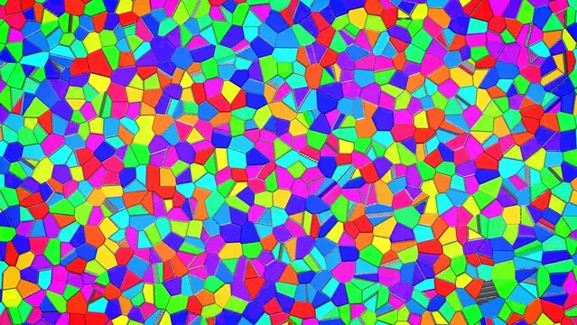 3D Style Colorful Cells Animated Background(Customizable)