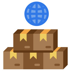 WORLDWIDE SHIPPING,international,parcel,delivery,package,box.svg