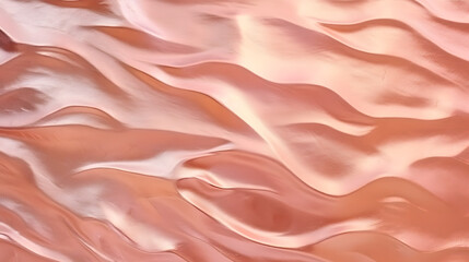 Rose gold foil paper decorative texture background for artwork. Generative Ai.