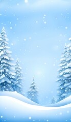 Obraz premium winter landscape with snow