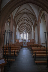 Mariawald Abbey in the town of Heimbach in the Eifel Nature Park in western Germany